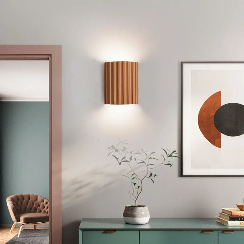 Modern Nordic Resin Sconce | Contemporary Indoor Wall Light Fixture