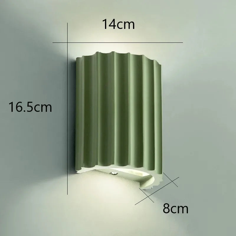 Modern Nordic Resin Sconce | Contemporary Indoor Wall Light Fixture