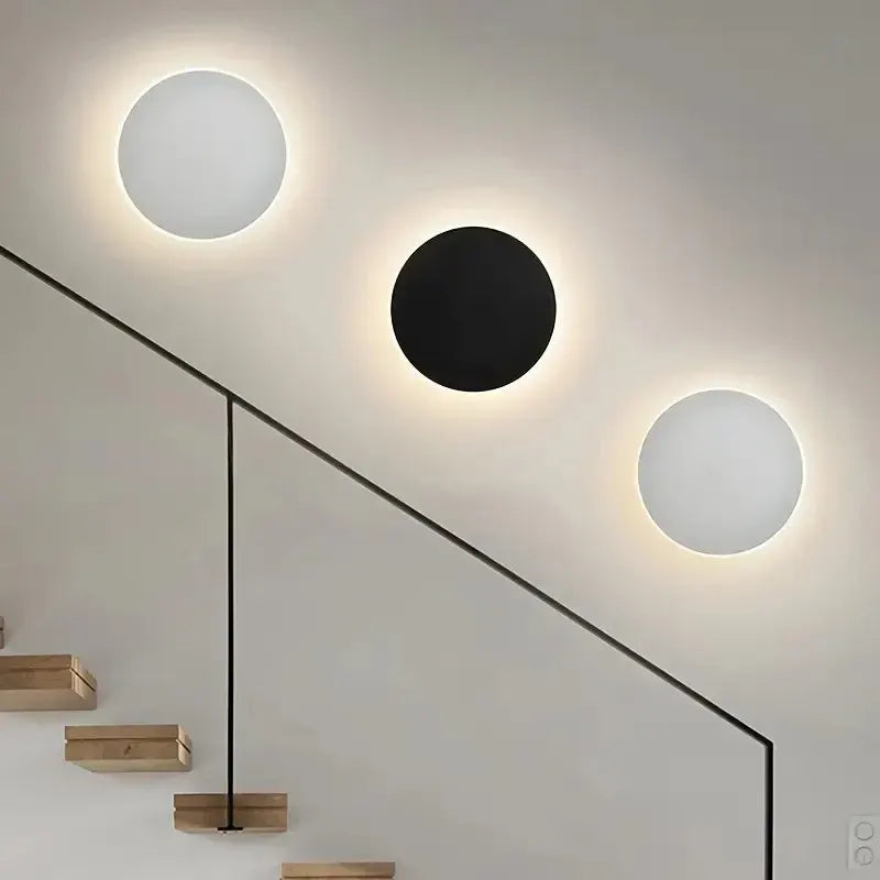 Modern Nordic Round LED Wall Sconce with Minimalist Design