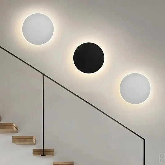 Modern Nordic Round LED Wall Sconce with Minimalist Design