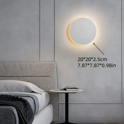 Modern Nordic Round LED Wall Sconce with Minimalist Design