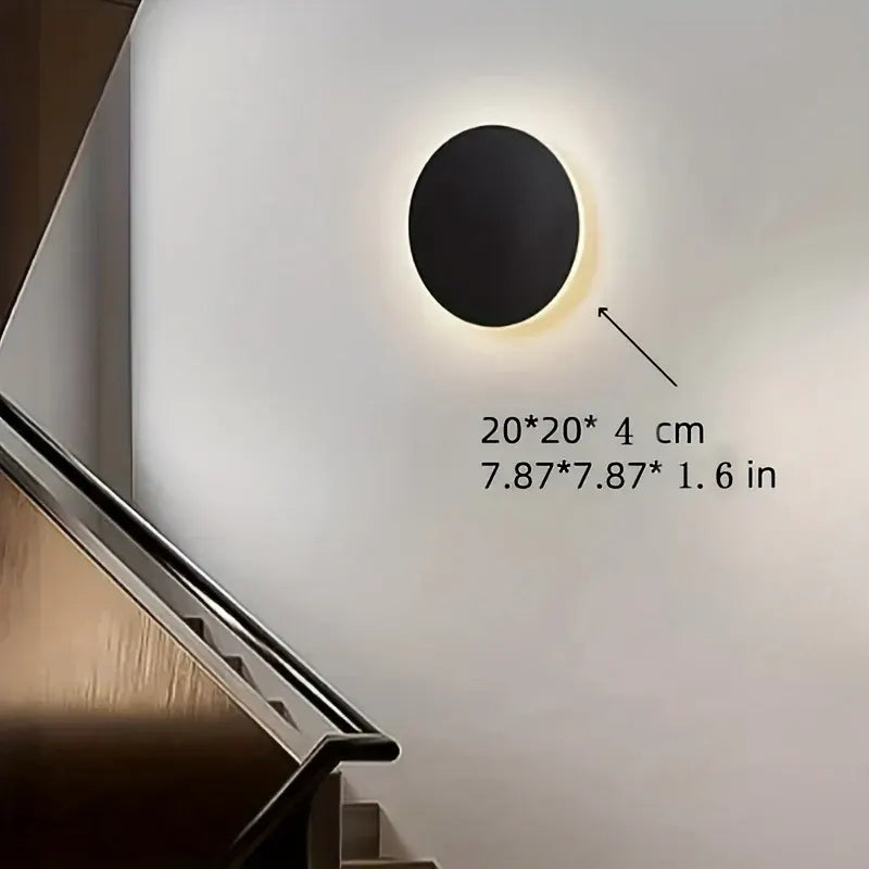 Modern Nordic Round LED Wall Sconce with Minimalist Design