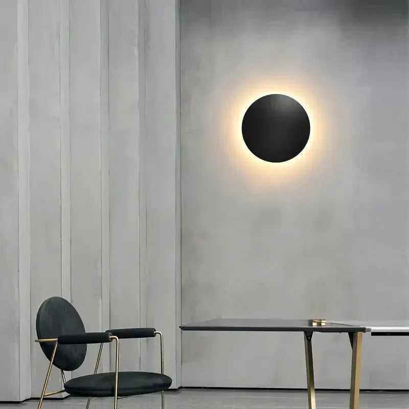 Modern Nordic Round LED Wall Sconce with Minimalist Design