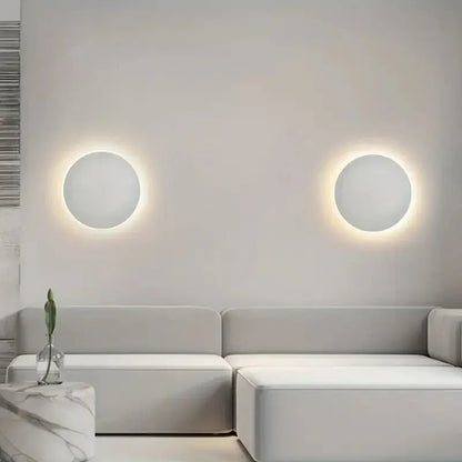 Modern Nordic Round LED Wall Sconce with Minimalist Design