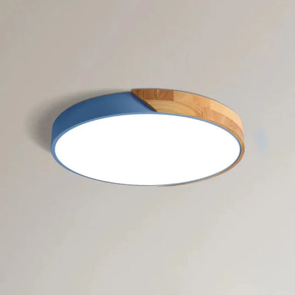 Modern Nordic Wooden LED Ceiling Light Fixture