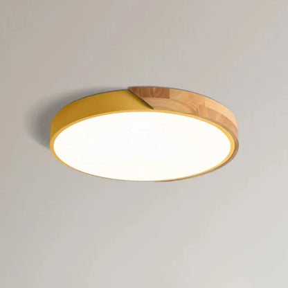 Modern Nordic Wooden LED Ceiling Light Fixture