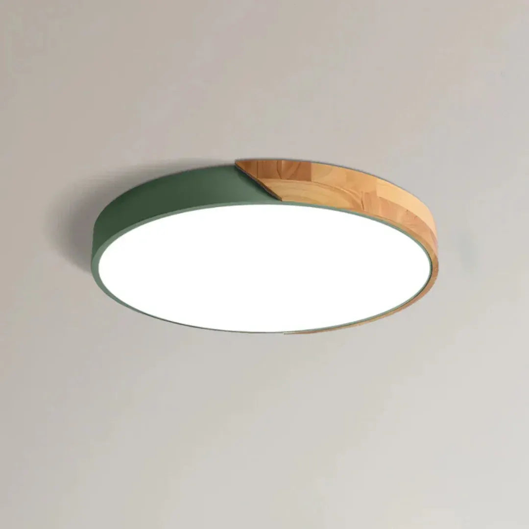 Modern Nordic Wooden LED Ceiling Light Fixture