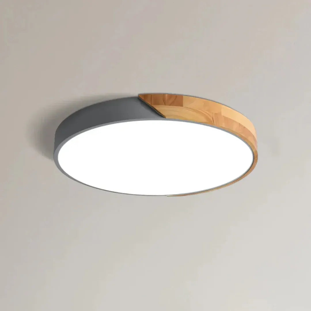 Modern Nordic Wooden LED Ceiling Light Fixture