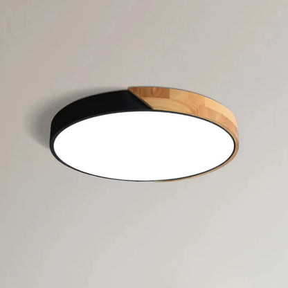 Modern Nordic Wooden LED Ceiling Light Fixture