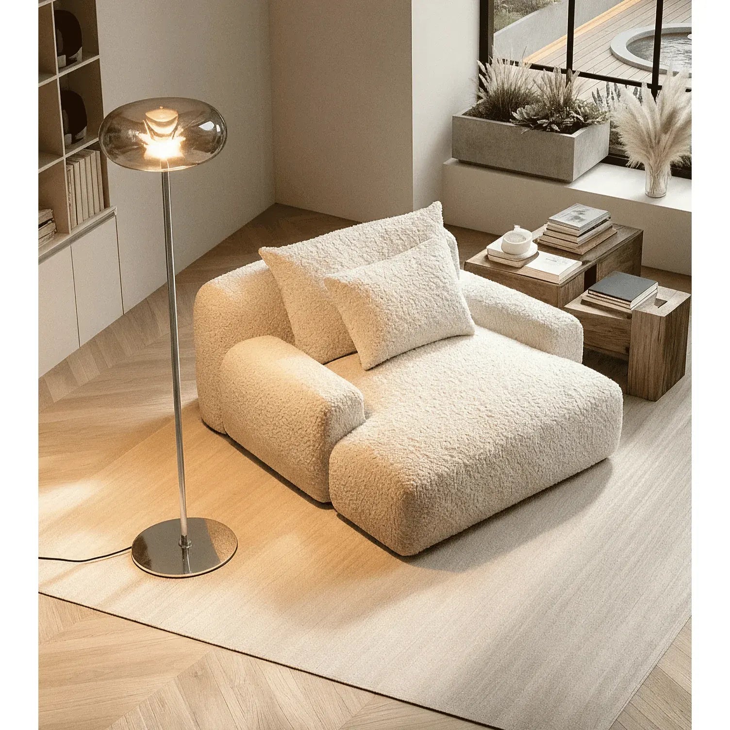 Modern Remote-Controlled Floor Lamp for Living Room