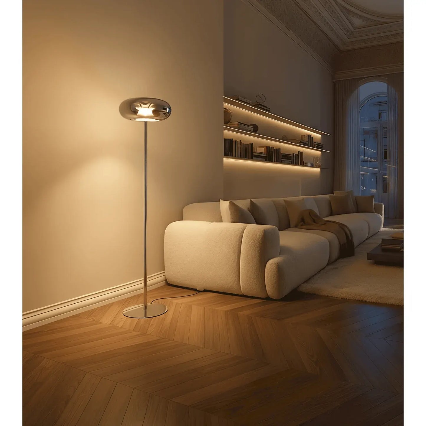 Modern Remote-Controlled Floor Lamp for Living Room