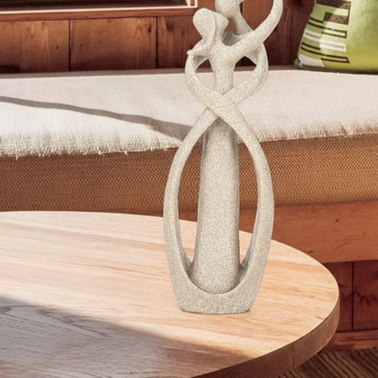 Modern Resin Couple Figurine Abstract Sculpture for Home Decor