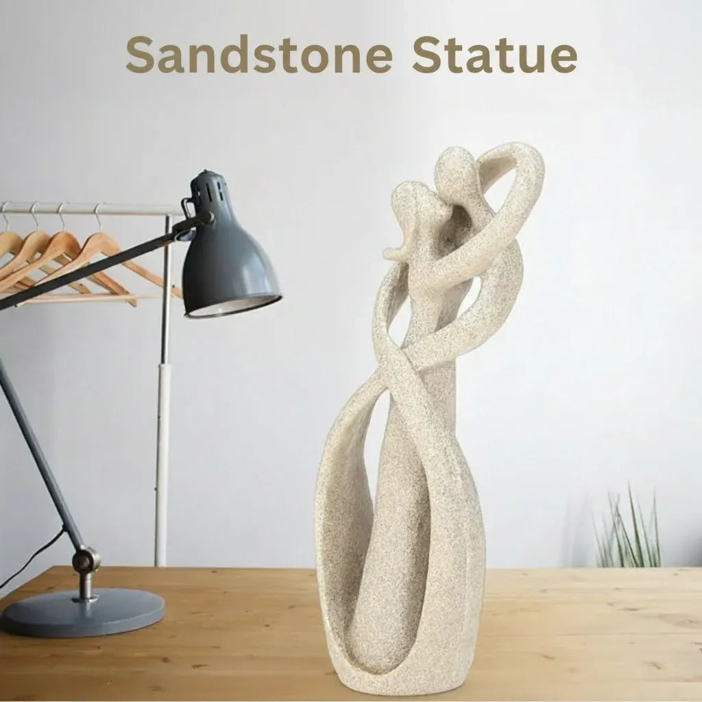 Modern Resin Couple Figurine Abstract Sculpture for Home Decor