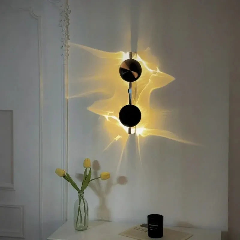 Modern Ripple Design Adjustable LED Metal Wall Sconce Light