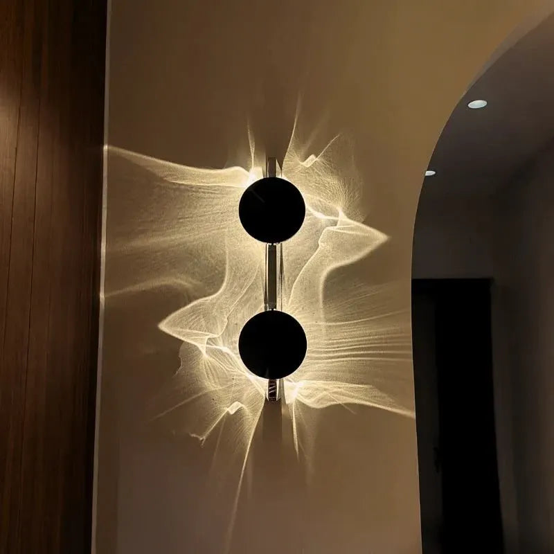 Modern Ripple Design Adjustable LED Metal Wall Sconce Light