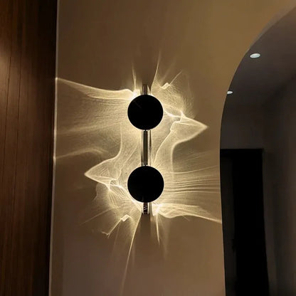 Modern Ripple Design Adjustable LED Metal Wall Sconce Light