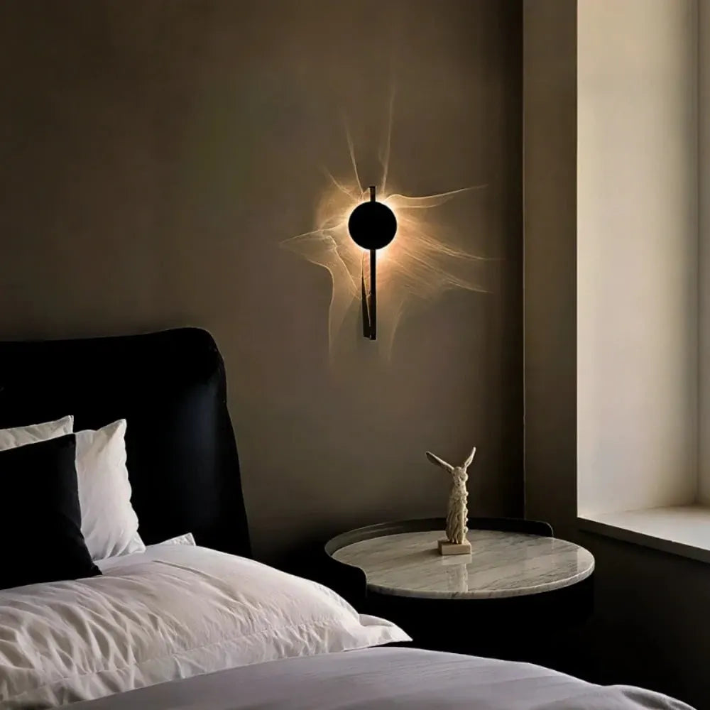 Modern Ripple Design Adjustable LED Metal Wall Sconce Light