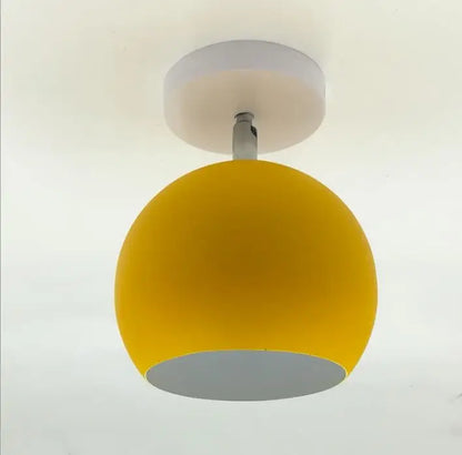 Modern Round Aluminum Ceiling Lamp | Nordic Macaron-Style Fixture