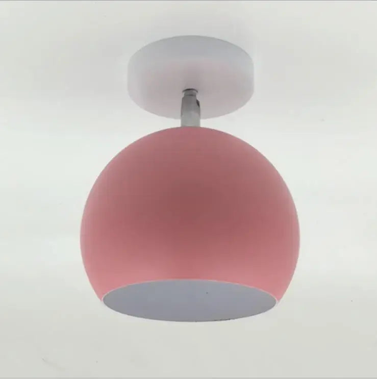 Modern Round Aluminum Ceiling Lamp | Nordic Macaron-Style Fixture
