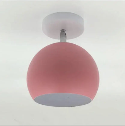 Modern Round Aluminum Ceiling Lamp | Nordic Macaron-Style Fixture