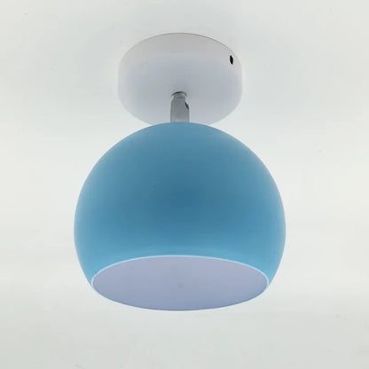 Modern Round Aluminum Ceiling Lamp | Nordic Macaron-Style Fixture