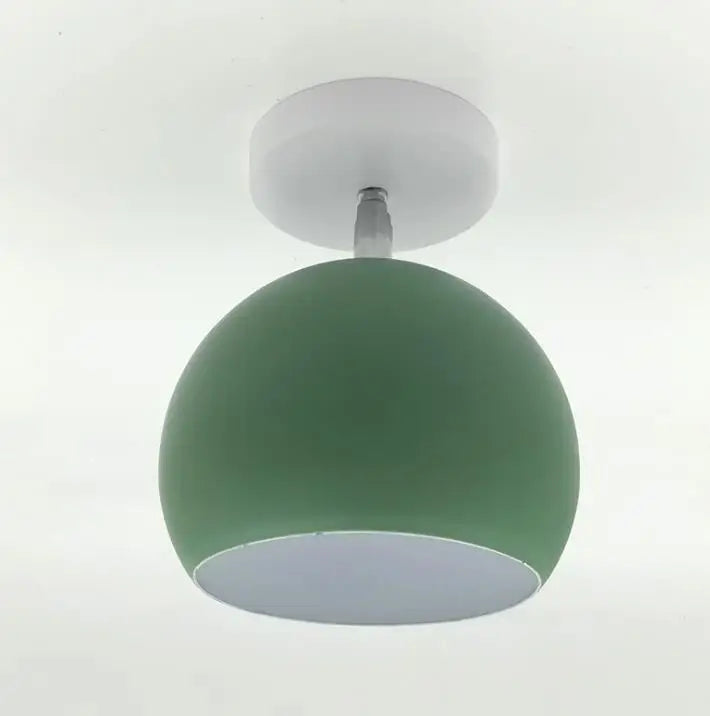Modern Round Aluminum Ceiling Lamp | Nordic Macaron-Style Fixture
