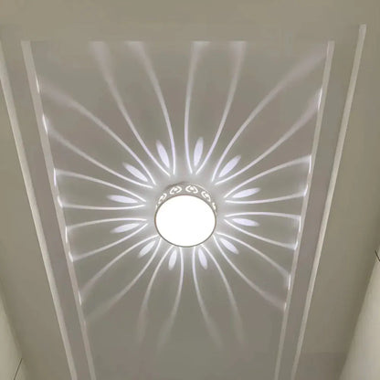 Modern Round Crystal LED Flush Mount Fixture for Hallway Ceiling