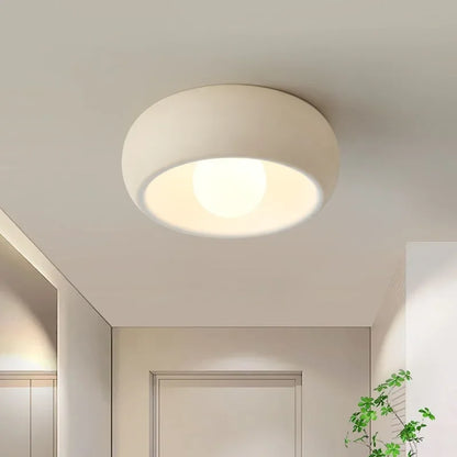 Modern Round Flush-Mount Ceiling Light Fixture