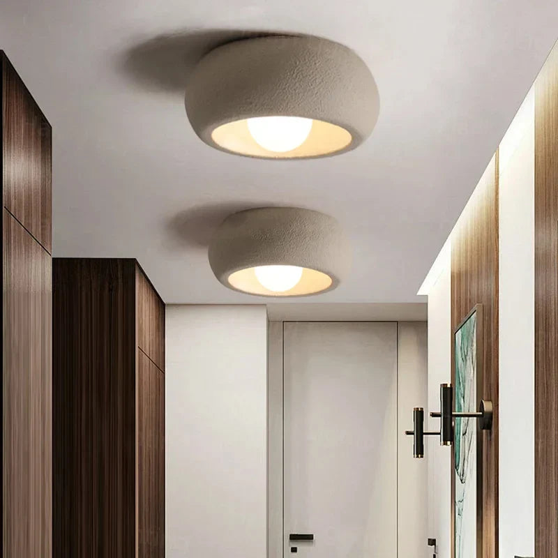 Modern Round Flush-Mount Ceiling Light Fixture