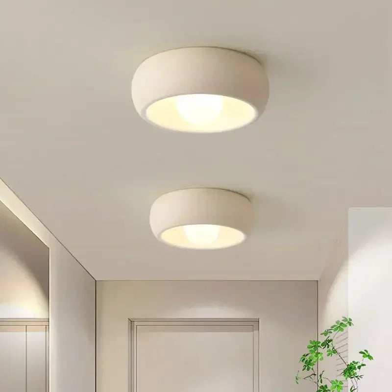 Modern Round Flush-Mount Ceiling Light Fixture
