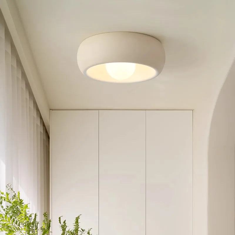 Modern Round Flush-Mount Ceiling Light Fixture