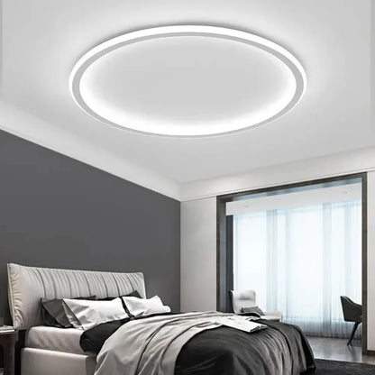 Modern Round LED Ceiling Light Fixture, Warm White