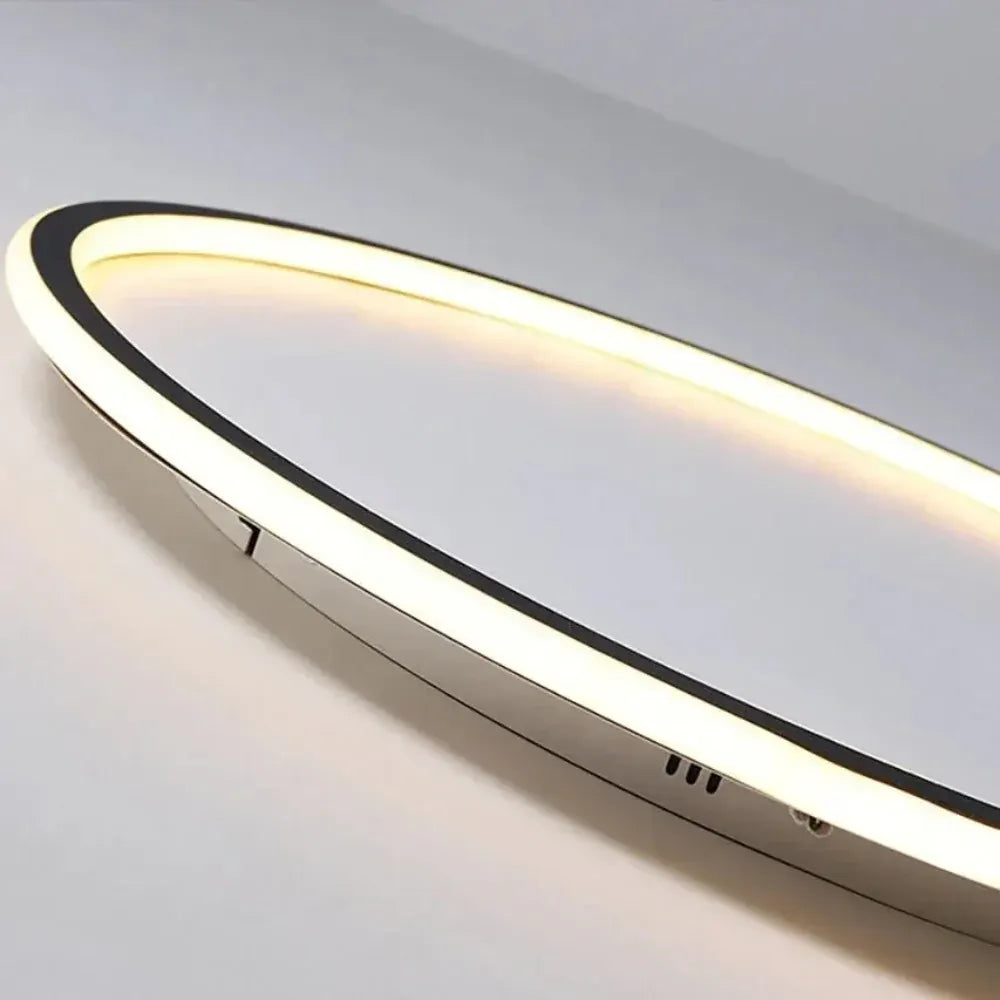 Modern Round LED Ceiling Light Fixture, Warm White