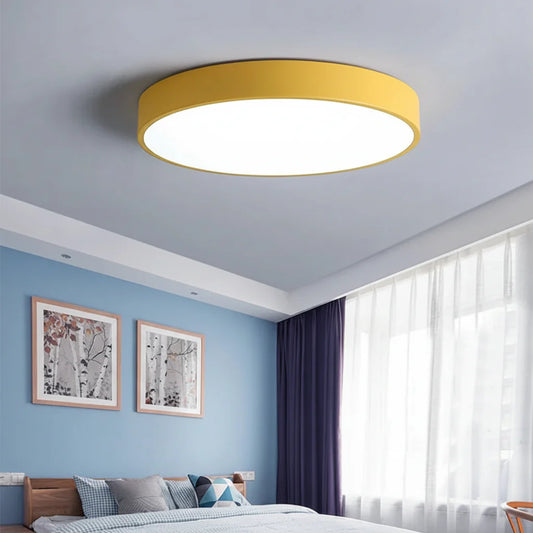 Modern Round LED Flush Mount Ceiling Lamp for Living Room