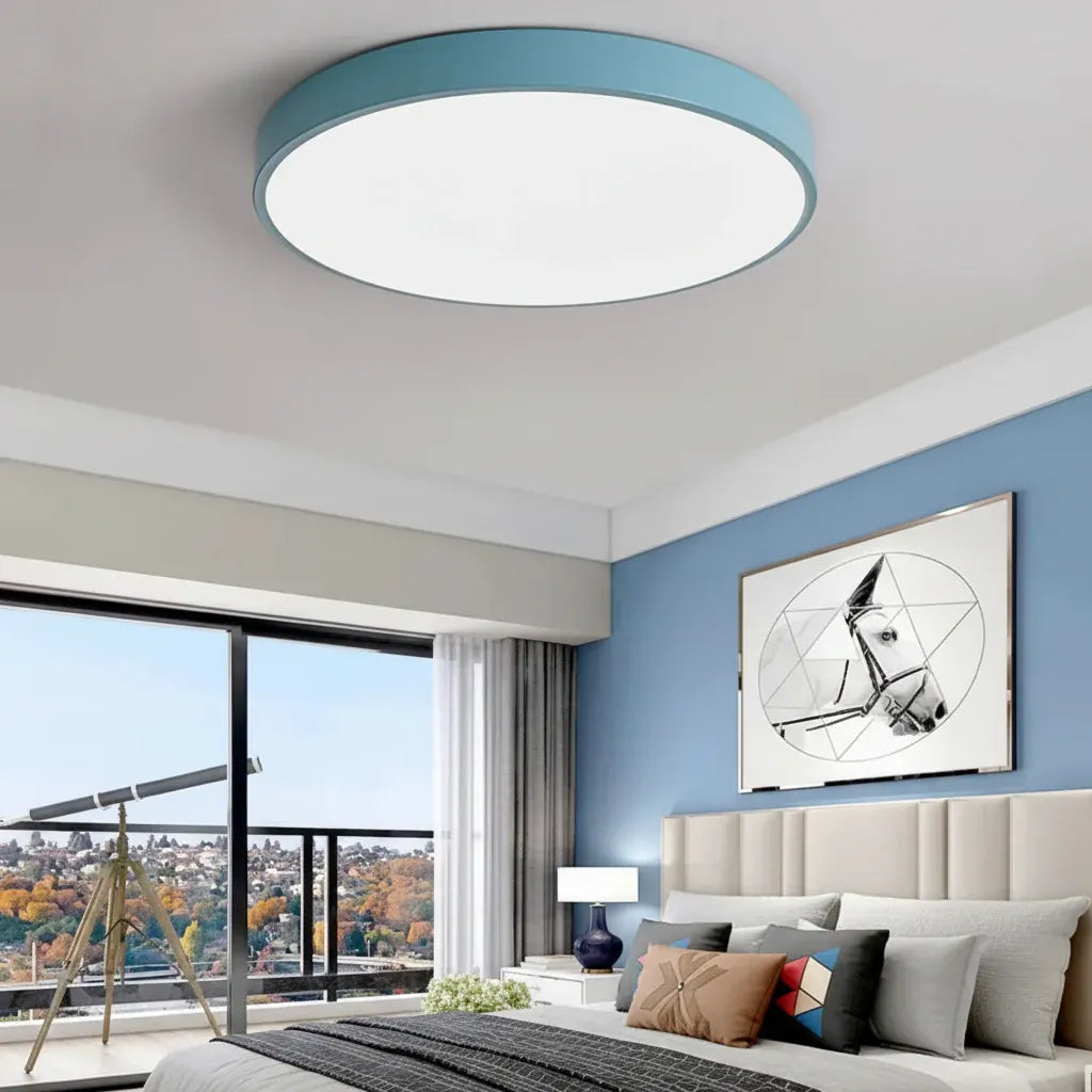 Modern Round LED Flush Mount Ceiling Lamp for Living Room