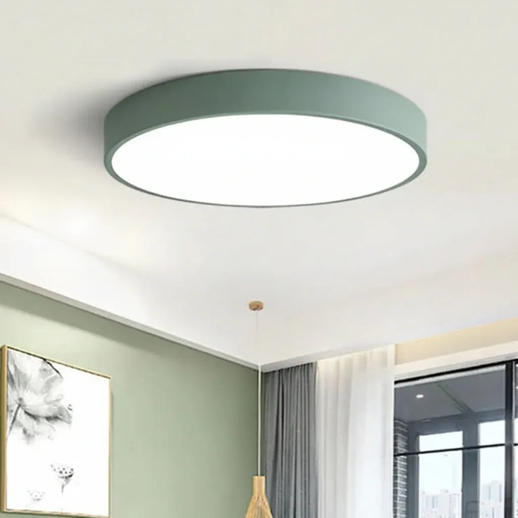 Modern Round LED Flush Mount Ceiling Lamp for Living Room