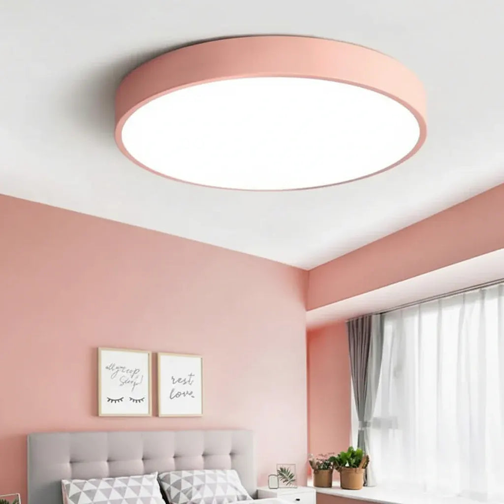 Modern Round LED Flush Mount Ceiling Lamp for Living Room