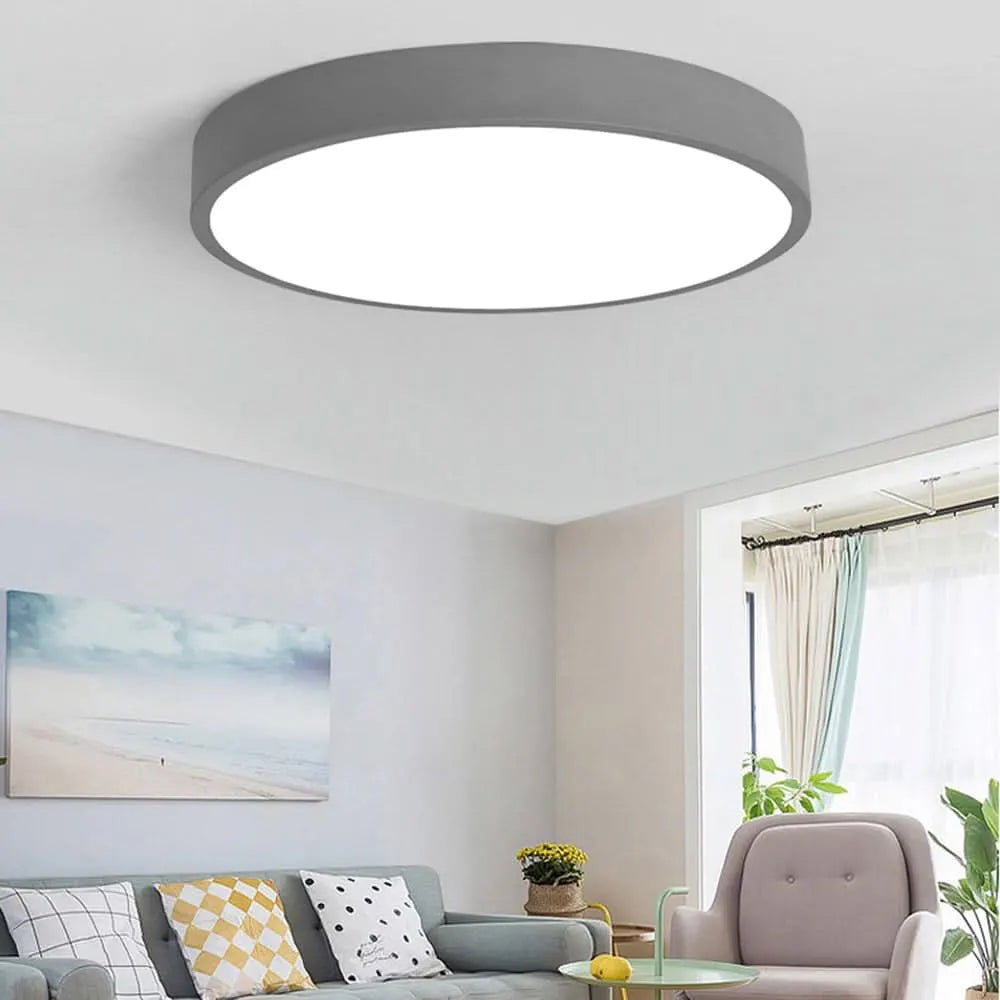 Modern Round LED Flush Mount Ceiling Lamp for Living Room