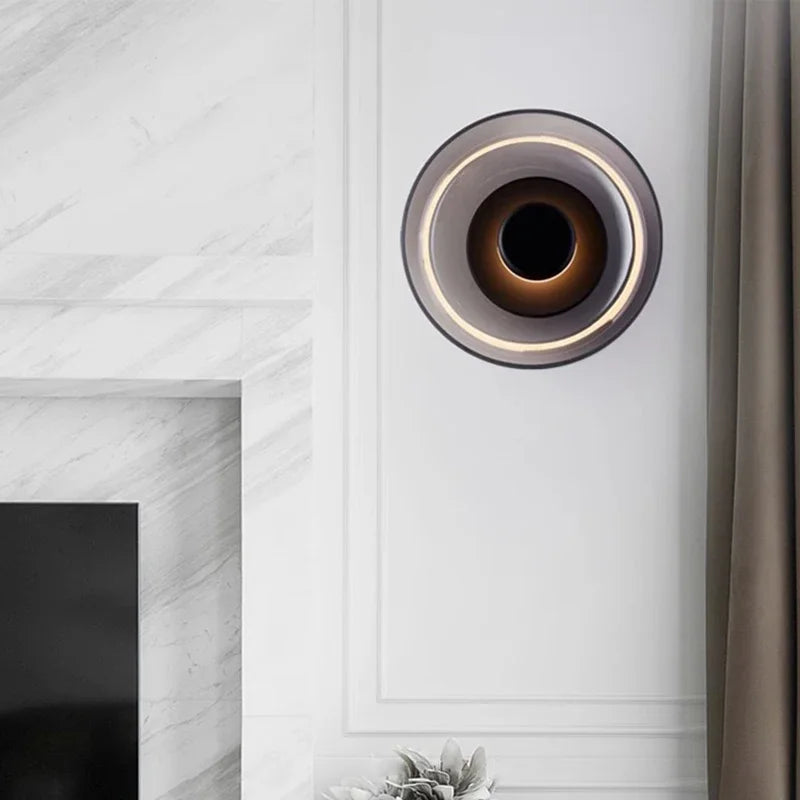 Modern Round LED Glass Wall Sconce | Nordic Decorative Light Fixture