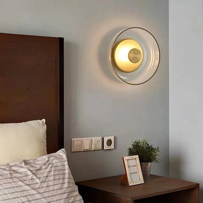 Modern Round LED Glass Wall Sconce | Nordic Decorative Light Fixture
