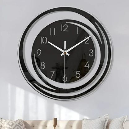 Modern Scandinavian Black Acrylic Wall Clock - Sorana Design