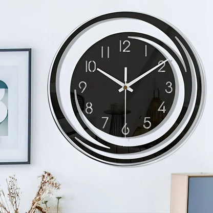 Modern Scandinavian Black Acrylic Wall Clock - Sorana Design