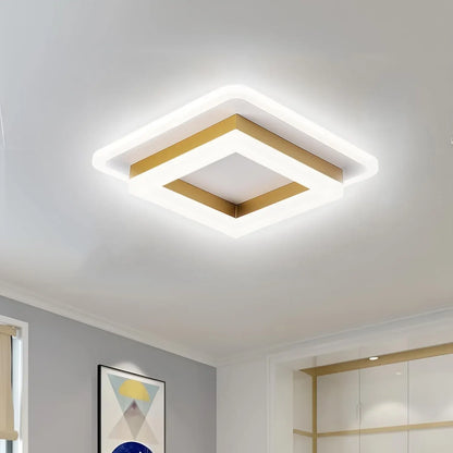 Modern Square LED Flush Mount Ceiling Fixture