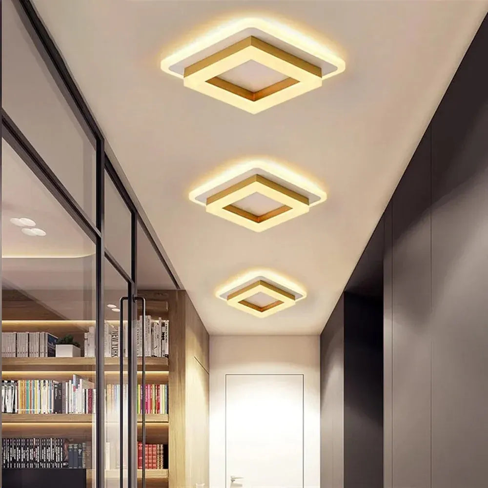 Modern Square LED Flush Mount Ceiling Fixture