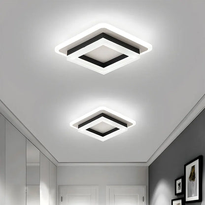 Modern Square LED Flush Mount Ceiling Fixture