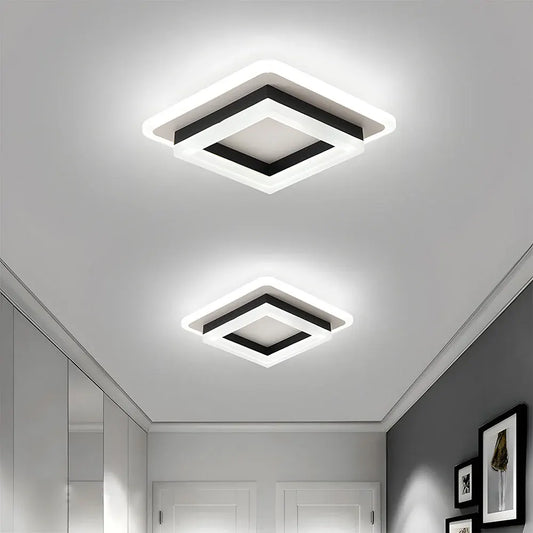 Modern Square LED Flush Mount Ceiling Fixture