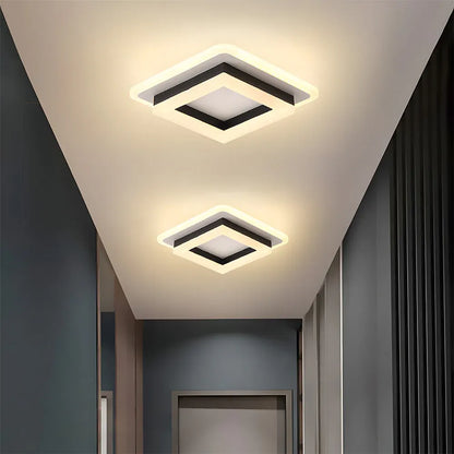 Modern Square LED Flush Mount Ceiling Fixture