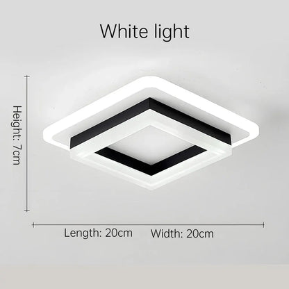 Modern Square LED Flush Mount Ceiling Fixture
