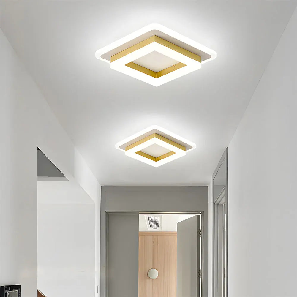 Modern Square LED Flush Mount Ceiling Fixture