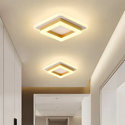 Modern Square LED Flush Mount Ceiling Fixture